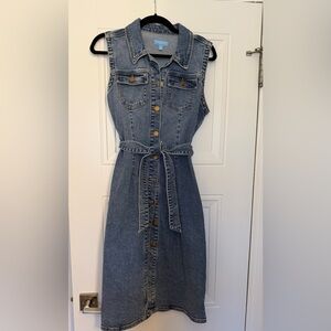 Draper James RSVP Blue Denim Midi Dress - Size Medium